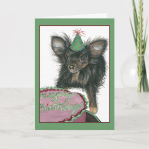 Tarjeta de cumpleaños feliz de Chihuahua