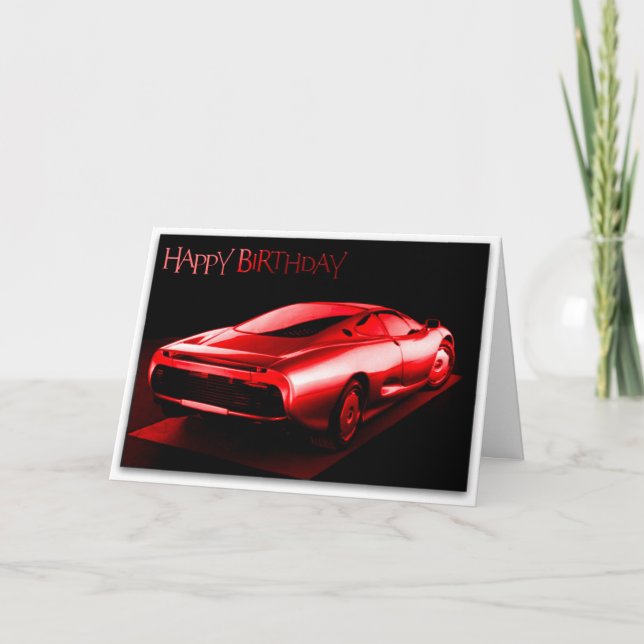 Tarjeta de cumpleaños feliz de coche de Guay (Anverso)