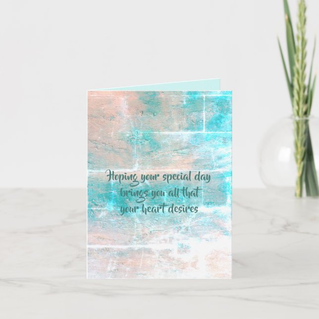 Tarjeta de cumpleaños feliz de dalDesignNZ (Anverso)