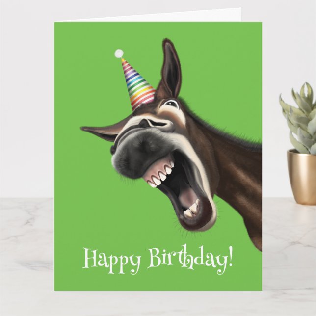 Tarjeta de cumpleaños feliz de diversión (Planta pequeña)