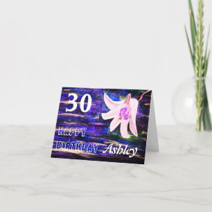 Tarjeta de cumpleaños feliz de edad y nombre perso