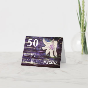 Tarjeta de cumpleaños feliz de edad y nombre perso