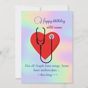 tarjeta de cumpleaños feliz de enfermera personali