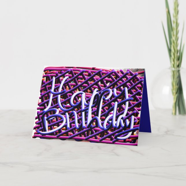 Tarjeta de cumpleaños feliz de escribir fideos ori (Anverso)