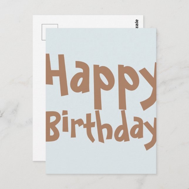 Tarjeta de cumpleaños feliz de Fiesta inteligente (Anverso / Reverso)