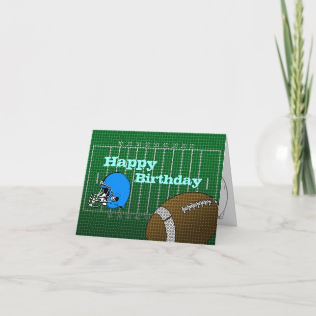 Tarjeta de cumpleaños feliz de fútbol (Anverso)