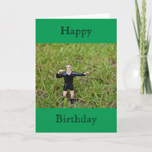 Tarjeta de cumpleaños feliz de fútbol/fútbol del á