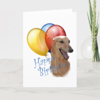 Tarjeta de cumpleaños feliz de Greyhound