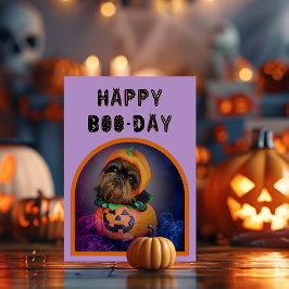 Tarjeta de cumpleaños feliz de Halloween