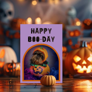 Tarjeta de cumpleaños feliz de Halloween