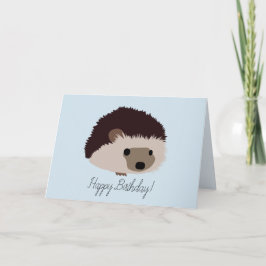 Tarjeta de cumpleaños feliz de Hedgehog