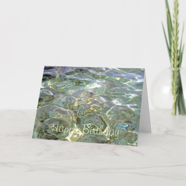 Tarjeta de cumpleaños feliz de Jellyfish (Anverso)