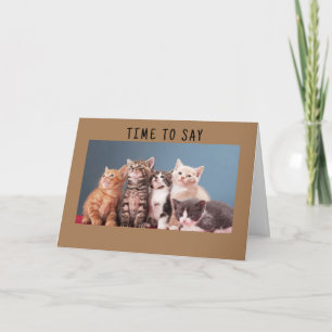 TARJETA DE CUMPLEAÑOS FELIZ DE "KITTENS DULCES"