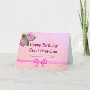 Tarjeta de cumpleaños feliz de la abuela grande