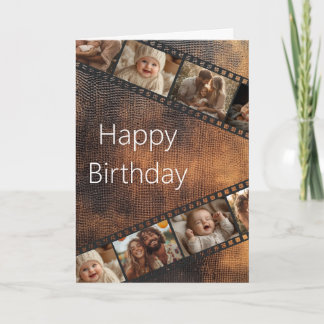 Tarjeta de cumpleaños feliz de la foto de la pelíc