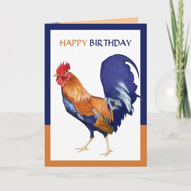 Tarjeta de cumpleaños feliz de la frontera de gall (Anverso)