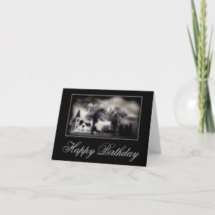 Tarjeta de cumpleaños feliz de la Iglesia del País
