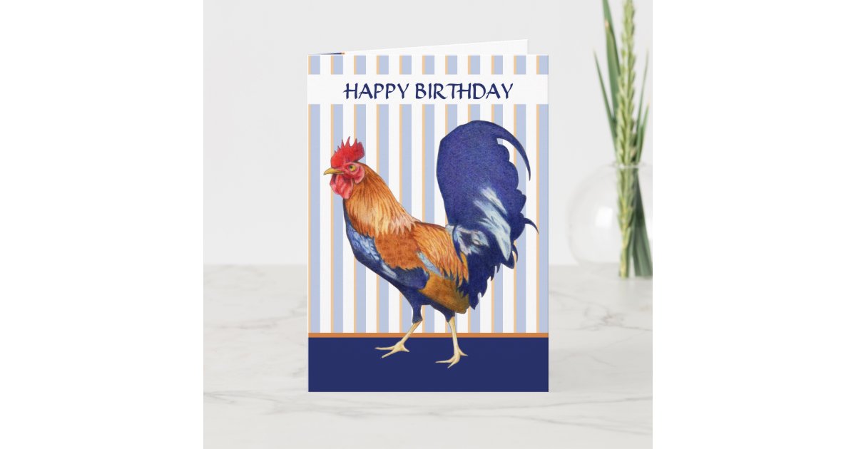 Tarjeta de cumpleaños feliz de los gallos | Zazzle.es