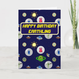 Tarjeta de cumpleaños feliz de los saludos Earthli