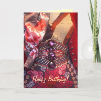 Tarjeta de cumpleaños feliz de moda