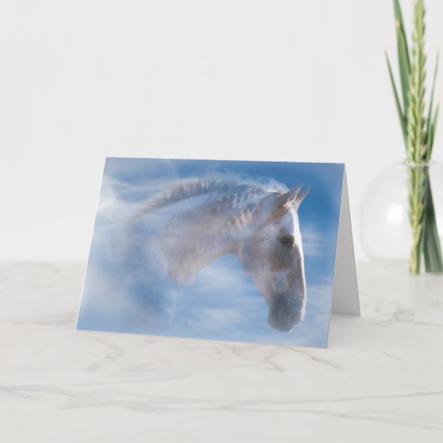 Tarjeta de cumpleaños feliz de Pony nativo indio a (Anverso)