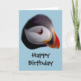 Tarjeta de cumpleaños feliz de Puffin