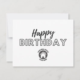 Tarjeta de cumpleaños feliz de Realty de Negocios