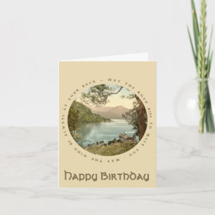 Tarjeta de cumpleaños feliz del lago de Kerry Irla