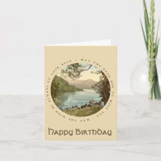 Tarjeta de cumpleaños feliz del lago de Kerry Irla
