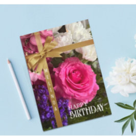 Tarjeta de cumpleaños feliz especial personalizada