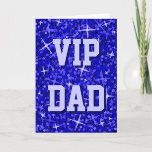 Tarjeta de "cumpleaños feliz" Glitz Dark Blue "VIP