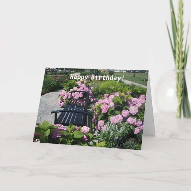 Tarjeta de cumpleaños feliz "Harborside Park" (Anverso)