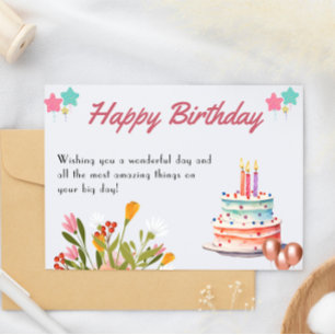 Tarjeta de cumpleaños feliz imprimible