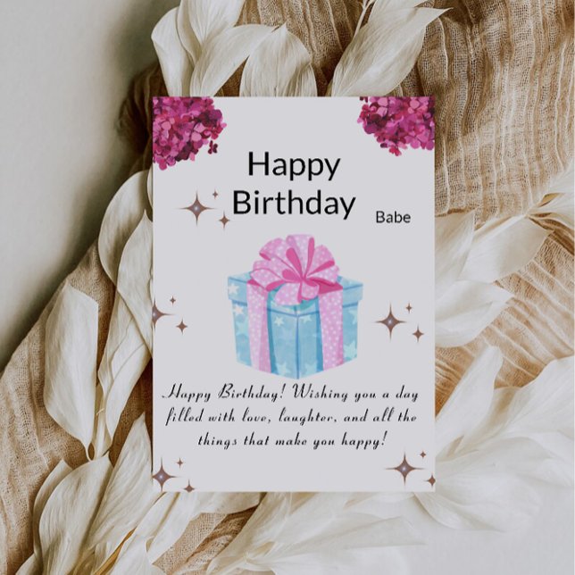 Tarjeta de cumpleaños feliz imprimible (Printable Happy Birthday Card)