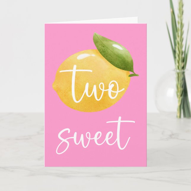 Tarjeta de cumpleaños feliz Lemon Two (Anverso)