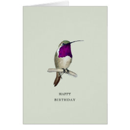 Tarjeta de cumpleaños feliz Lucifer Hummingbird