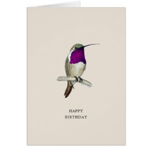 Tarjeta de cumpleaños feliz Lucifer Hummingbird