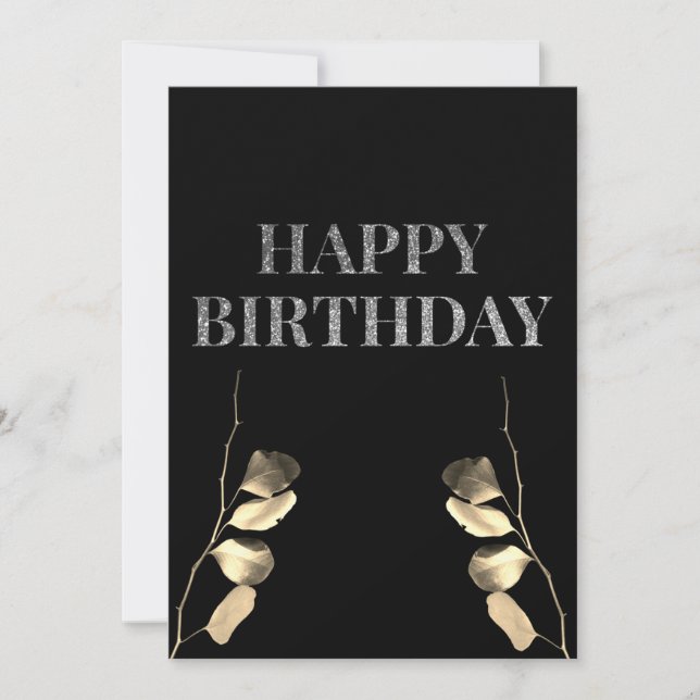 tarjeta de cumpleaños feliz oscuro (Anverso)