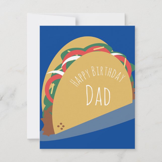 Tarjeta de cumpleaños feliz papá padre abuelo con  (Anverso)