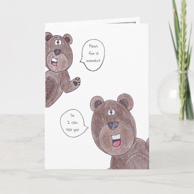 Tarjeta de cumpleaños feliz para beary (Anverso)