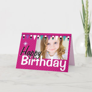 Tarjeta de cumpleaños feliz para chicas - puntos r