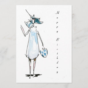 Tarjeta de cumpleaños feliz para el almuerzo