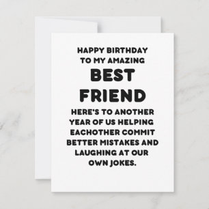 Tarjeta de cumpleaños feliz para el mejor amigo