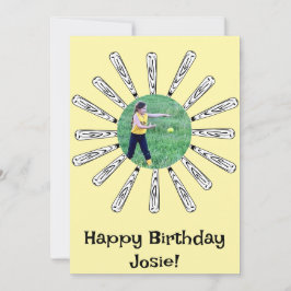 Tarjeta de cumpleaños feliz para flor de bola de s