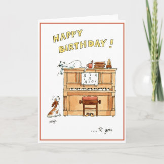 Tarjeta de cumpleaños feliz para los amantes de la