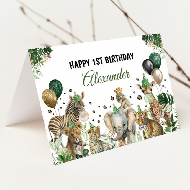 Tarjeta de cumpleaños feliz para los animales del  (Subido por el creador)