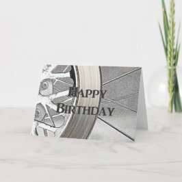 Tarjeta de cumpleaños feliz para motocicletas