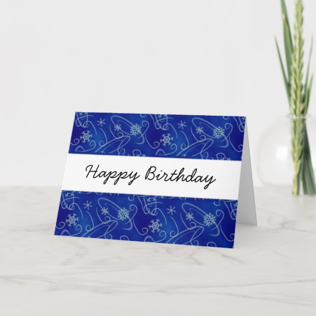 Tarjeta de cumpleaños feliz para nadadores de invi (Anverso)