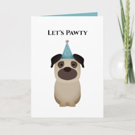 Tarjeta de cumpleaños feliz para perros, vamos a p