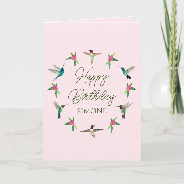 Tarjeta de cumpleaños feliz para personalizados (Anverso)